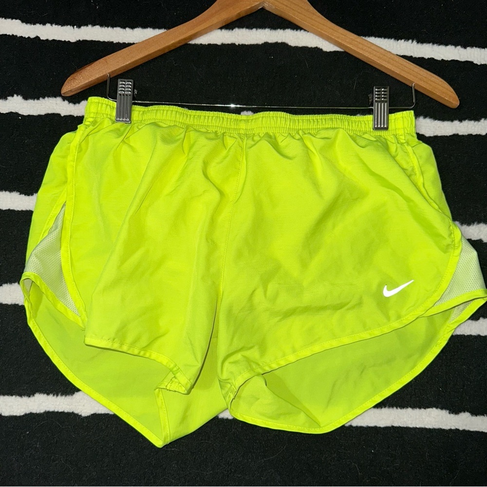 Neon Lime Nike Dri-Fit Athletic Shorts Size Medium